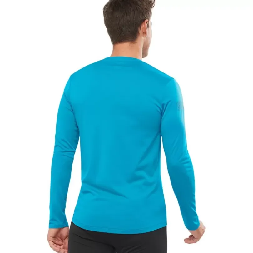 Clothing^Salomon Outlet – Agile Long-Sleeve T-Shirt – Men'S Barrier Reef/Heather|Goji Berry