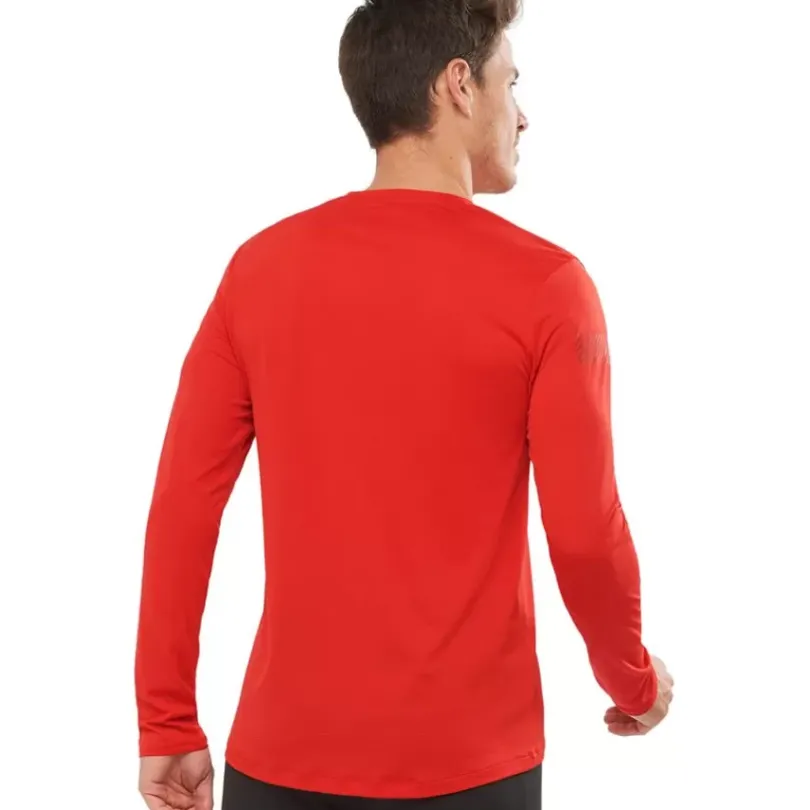 Clothing^Salomon Outlet – Agile Long-Sleeve T-Shirt – Men'S Barrier Reef/Heather|Goji Berry