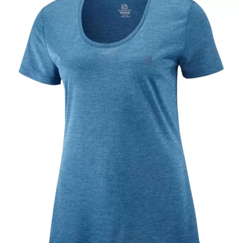 Clothing^Salomon Outlet – Agile Short-Sleeve T-Shirt – Women'S Copen Blue