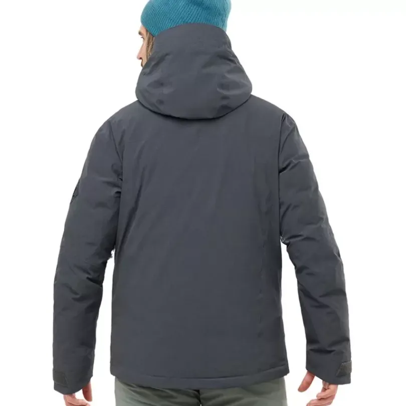 Clothing^Salomon Outlet – Arctic Down Jacket – Men'S Ebony/Heather