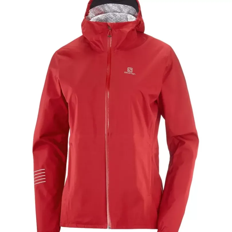 Clothing^Salomon Outlet – Bonatti 2.5 Layer Jacket – Women'S Crystal Blue/Mallard Blue|Red Chili/Black