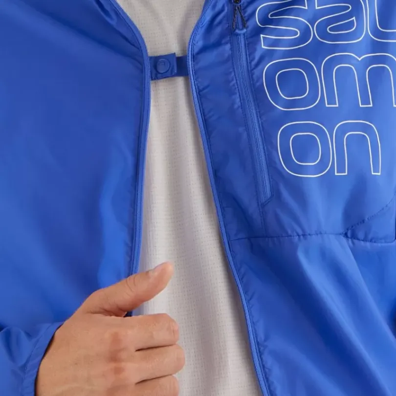Clothing^Salomon Outlet – Bonatti Cross Fz Hoodie – Men'S Nautical Blue White|White Black