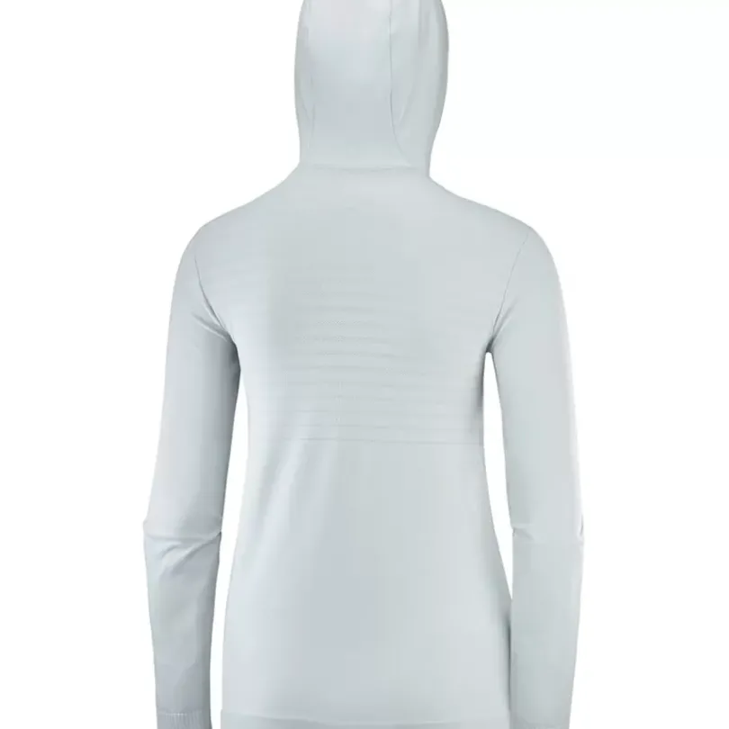 Clothing^Salomon Outlet – Comet Seamless Hoodie – Women'S Oyster Mushroom|Provence/Heather