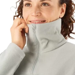 Clothing^Salomon Outlet – Essential Cosy Fleece Half-Zip Jacket – Women'S Ebony|Mallard Blue|Sirocco|Wrought Iron