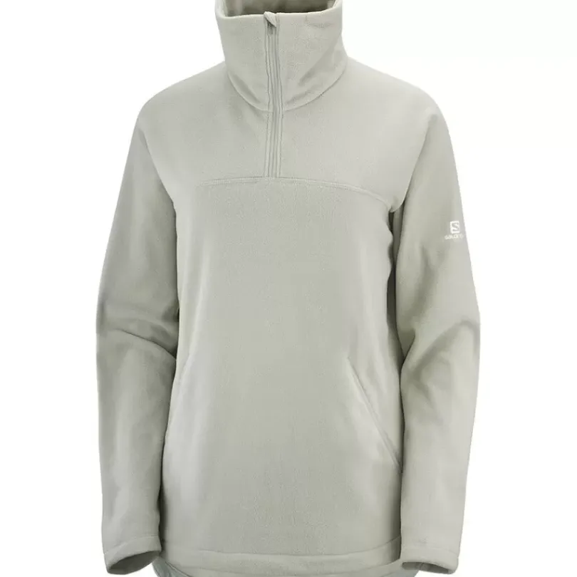 Clothing^Salomon Outlet – Essential Cosy Fleece Half-Zip Jacket – Women'S Ebony|Mallard Blue|Sirocco|Wrought Iron