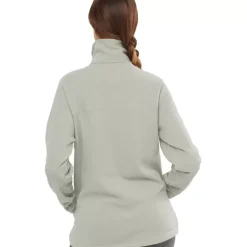 Clothing^Salomon Outlet – Essential Cosy Fleece Half-Zip Jacket – Women'S Ebony|Mallard Blue|Sirocco|Wrought Iron