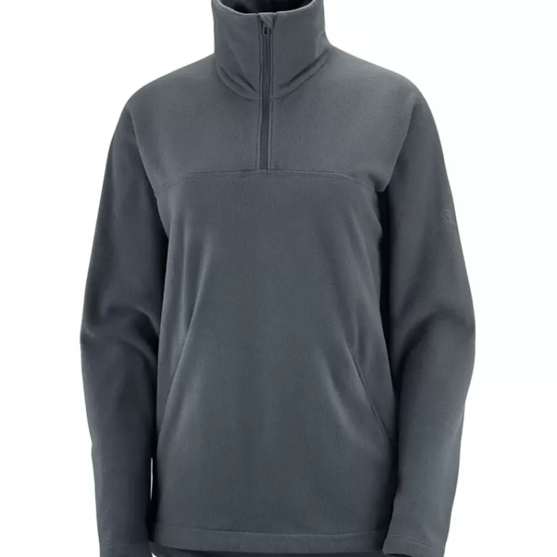 Clothing^Salomon Outlet – Essential Cosy Fleece Half-Zip Jacket – Women'S Ebony|Mallard Blue|Sirocco|Wrought Iron