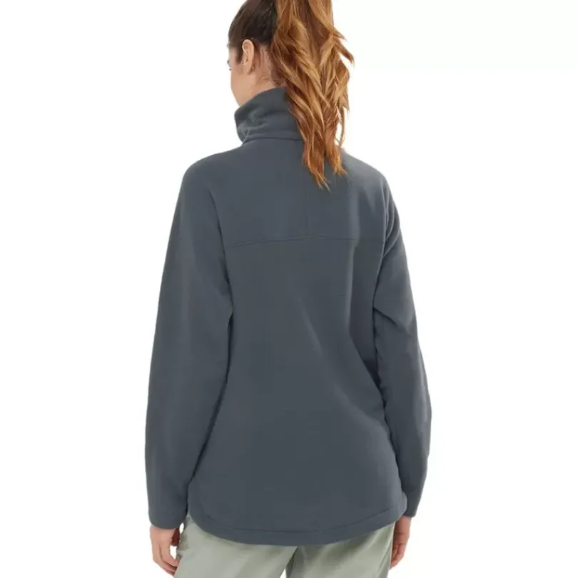Clothing^Salomon Outlet – Essential Cosy Fleece Half-Zip Jacket – Women'S Ebony|Mallard Blue|Sirocco|Wrought Iron
