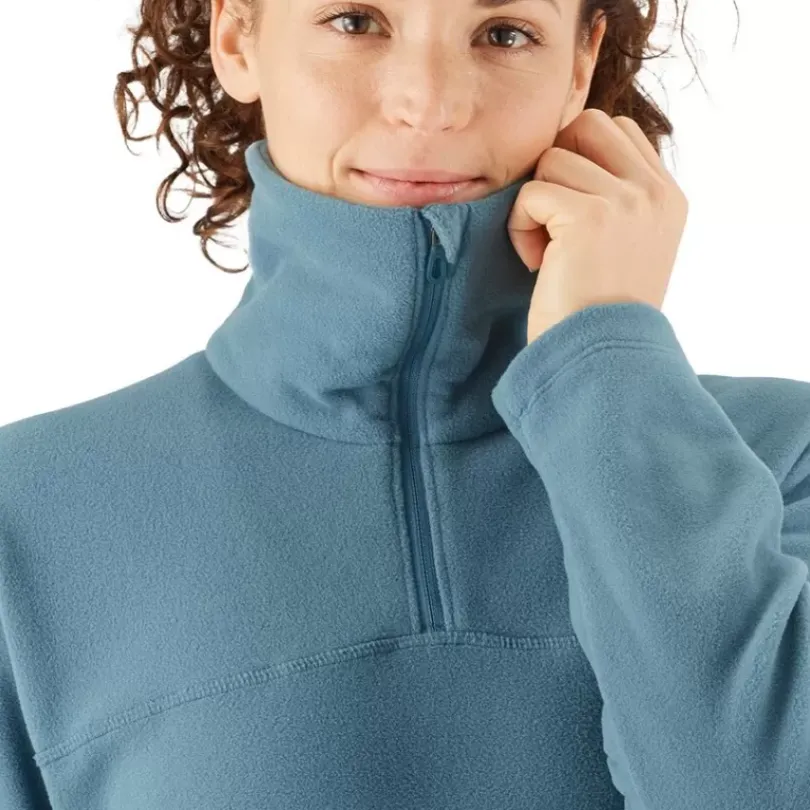 Clothing^Salomon Outlet – Essential Cosy Fleece Half-Zip Jacket – Women'S Ebony|Mallard Blue|Sirocco|Wrought Iron