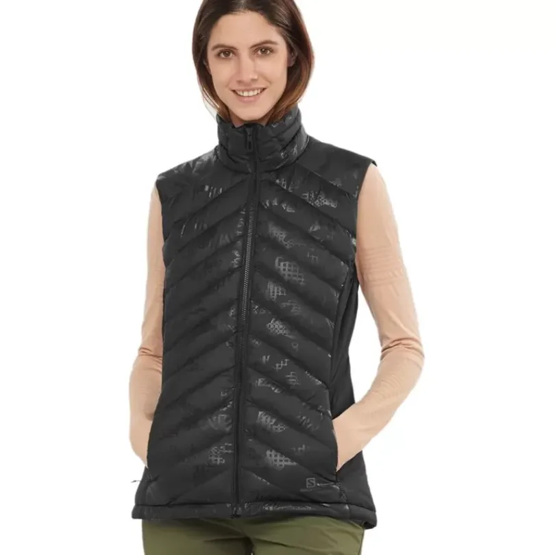Clothing^Salomon Outlet – Essential Xwarm Down Vest – Women'S Black/Heather|Wrought Iron
