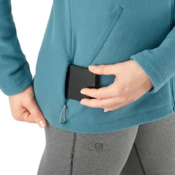 Clothing^Salomon Outlet – Essential Cosy Fleece Full-Zip Jacket – Women'S Ebony|Mallard Blue|Sirocco|Wrought Iron
