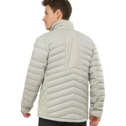 Clothing^Salomon Outlet – Essential Xwarm Down Jacket – Men'S Barrier Reef|Black/Black/Print|Wrought Iron