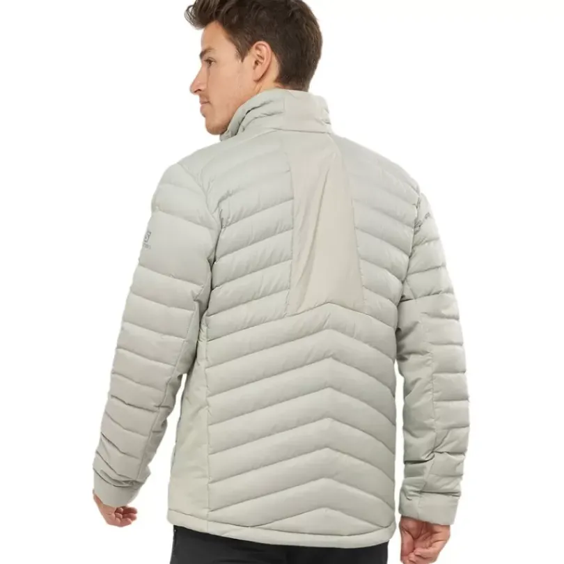 Clothing^Salomon Outlet – Essential Xwarm Down Jacket – Men'S Barrier Reef|Black/Black/Print|Wrought Iron