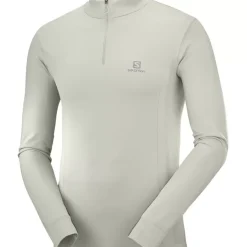 Clothing^Salomon Outlet – Explore Seamless Half-Zip Shirt – Men'S Mallard Blue|Pacific|Wrought Iron