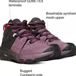 Footwear^Salomon Outlet – Odyssey Mid Gtx Hiking Boot – Women'S Black/Flint/High Risk Red