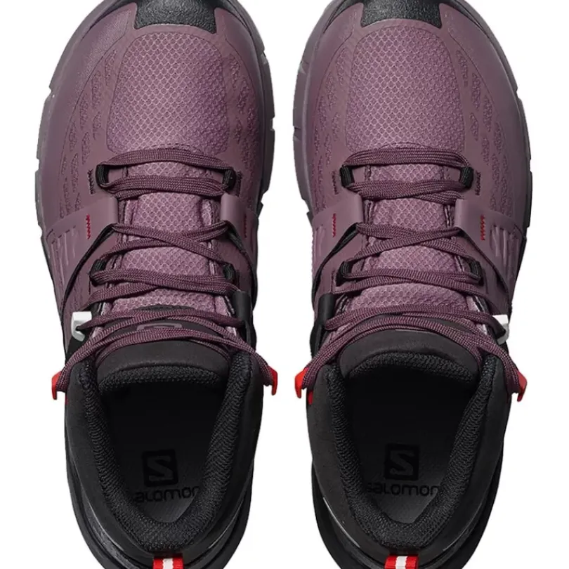 Footwear^Salomon Outlet – Odyssey Mid Gtx Hiking Boot – Women'S Black/Flint/High Risk Red