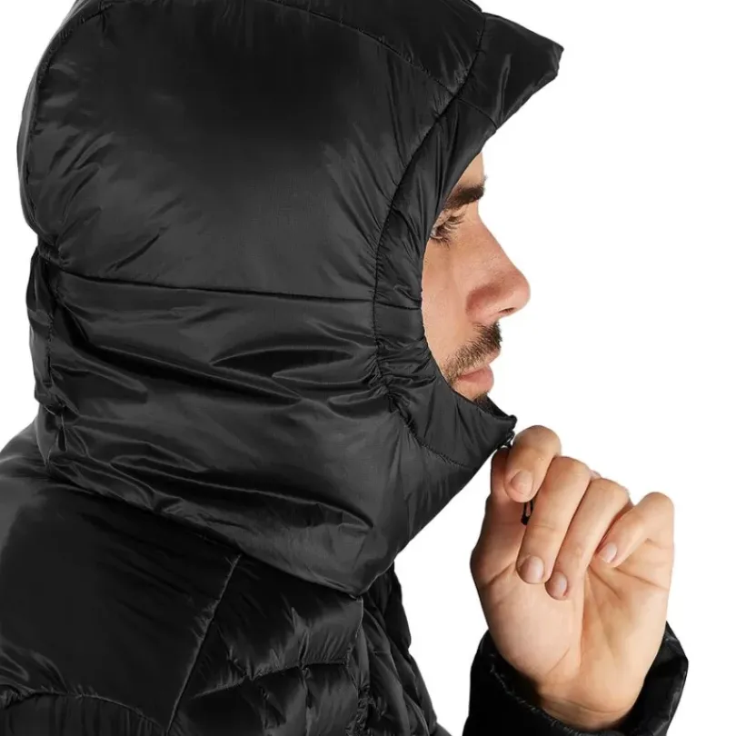 Clothing^Salomon Outlet – Outline Down Hooded Jacket – Men'S Black|Mallard Blue|Pacific
