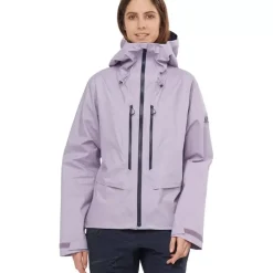 Clothing^Salomon Outlet – Outpeak Gore-Tex 3 Layer Jacket – Women'S Lavender Gray|Pacific/Night Sky