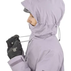 Clothing^Salomon Outlet – Outpeak Gore-Tex 3 Layer Jacket – Women'S Lavender Gray|Pacific/Night Sky