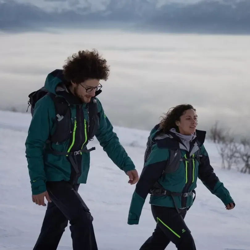 Clothing^Salomon Outlet – Outpeak Gore-Tex 3 Layer Jacket – Women'S Lavender Gray|Pacific/Night Sky