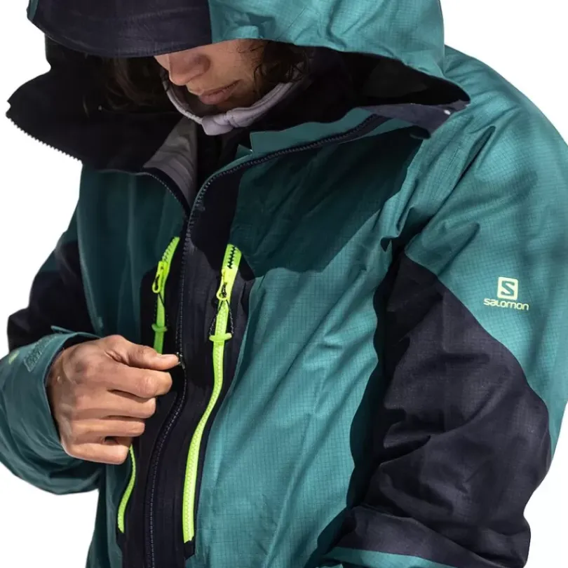 Clothing^Salomon Outlet – Outpeak Gore-Tex 3 Layer Jacket – Women'S Lavender Gray|Pacific/Night Sky