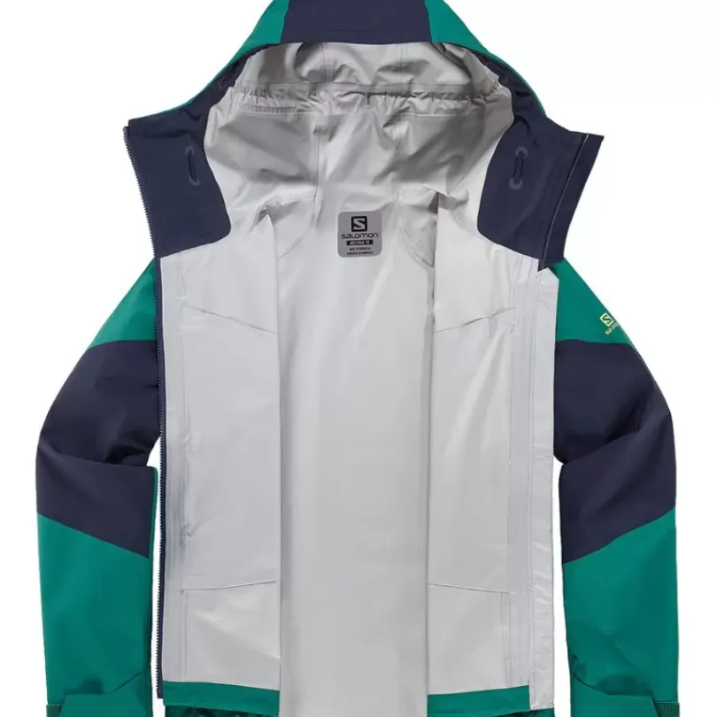 Clothing^Salomon Outlet – Outpeak Gore-Tex 3 Layer Jacket – Women'S Lavender Gray|Pacific/Night Sky