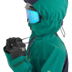 Clothing^Salomon Outlet – Outpeak Gore-Tex 3 Layer Jacket – Women'S Lavender Gray|Pacific/Night Sky
