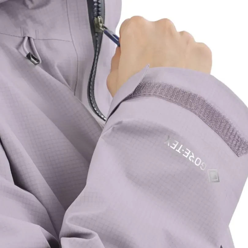 Clothing^Salomon Outlet – Outpeak Gore-Tex 3 Layer Jacket – Women'S Lavender Gray|Pacific/Night Sky