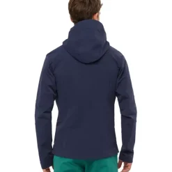 Clothing^Salomon Outlet – Outpeak Softshell Hooded Jacket – Men'S Black|Night Sky|Night Sky/Barrier Reef|Pacific