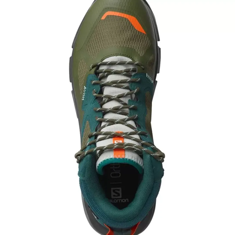 Footwear^Salomon Outlet – Predict Hike Mid Gtx Shoe – Men'S Ponderosa Pine/Olive Night/Red Orange