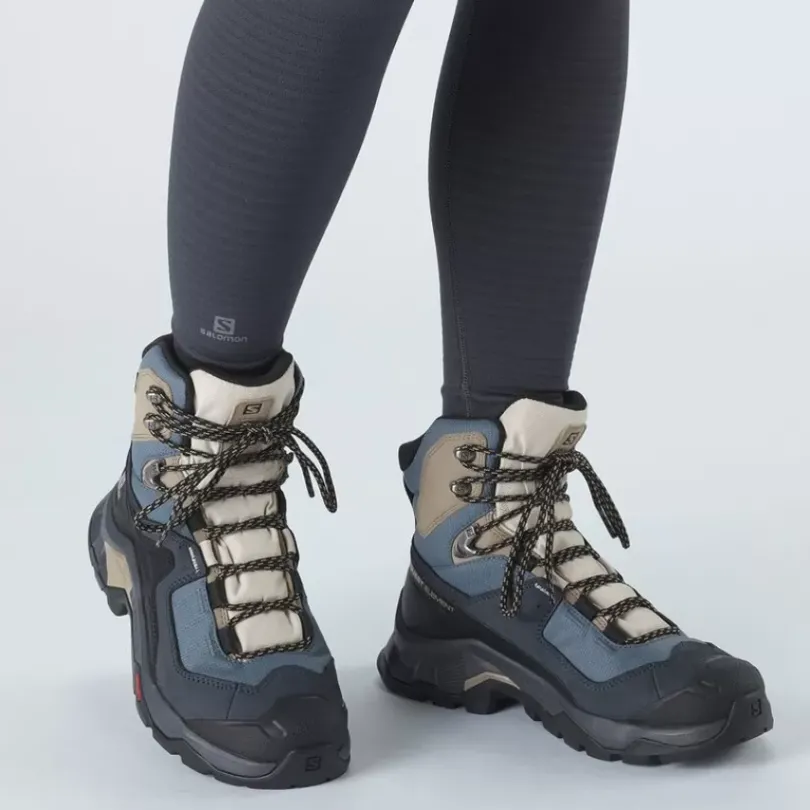 Footwear^Salomon Outlet – Quest Element Gtx Hiking Boot – Women'S Ebony/Rainy Day/Stormy Weather|Safari/Vanilla Ice/Mecca Orange