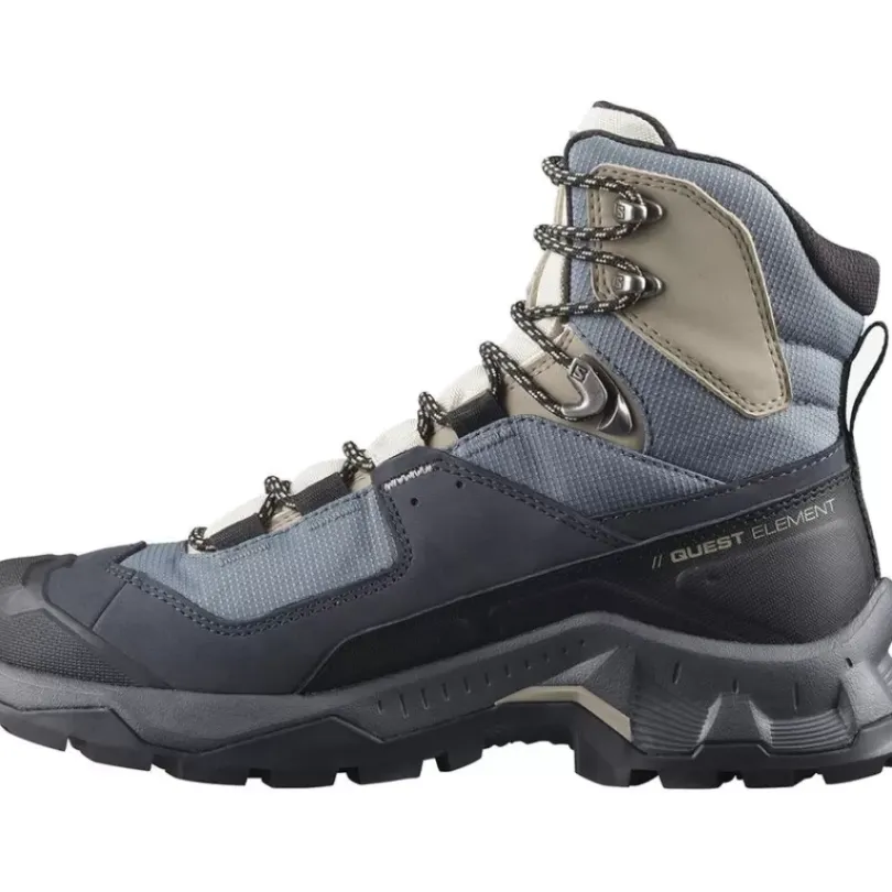 Footwear^Salomon Outlet – Quest Element Gtx Hiking Boot – Women'S Ebony/Rainy Day/Stormy Weather|Safari/Vanilla Ice/Mecca Orange