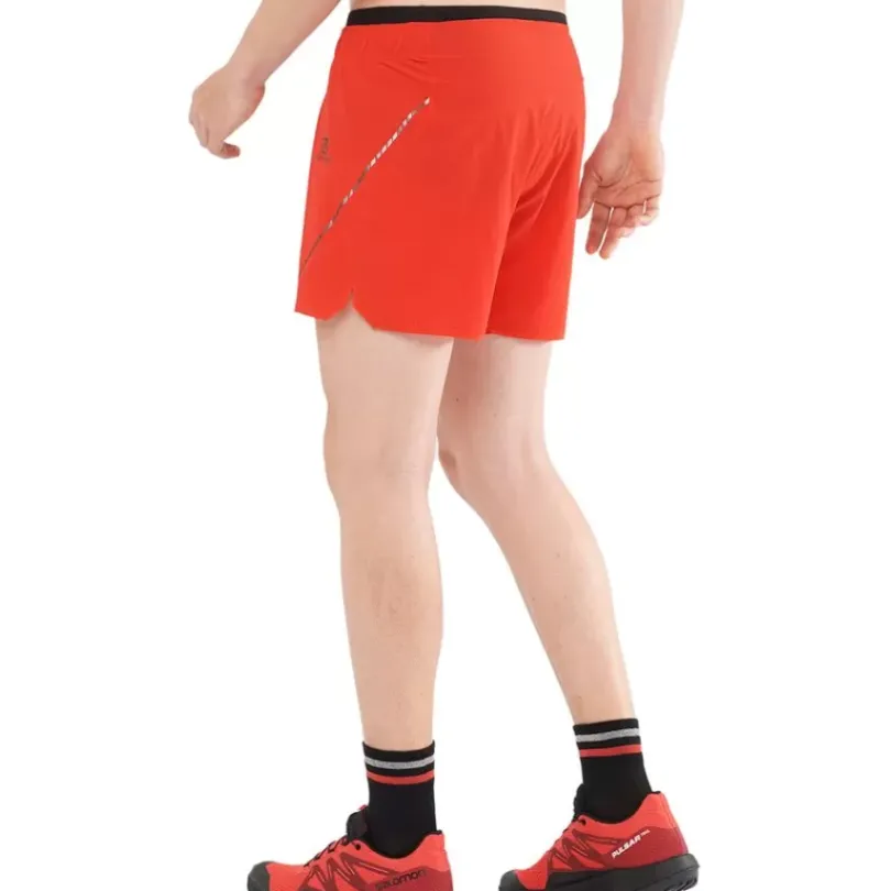 Clothing^Salomon Outlet – Sense Aero 5In Short – Men'S Black|Fiery Red