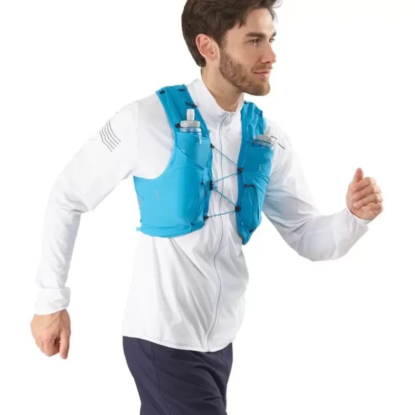 Packs^Salomon Outlet – Sense Pro 10L Hydration Vest Black/Ebony/White|Nautical Blue/Ebony/Mood Indigo|Hawaiian Ocean
