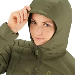 Clothing^Salomon Outlet – Sight Storm Hooded Jacket – Women'S Ebony|Olive Night