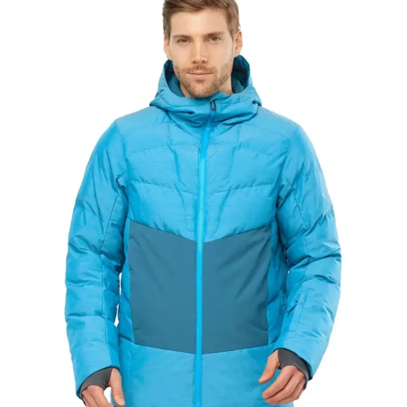 Clothing^Salomon Outlet – Snowshelter Jacket – Men'S Barrier Reef/Delphinium Blue/Heather|Black