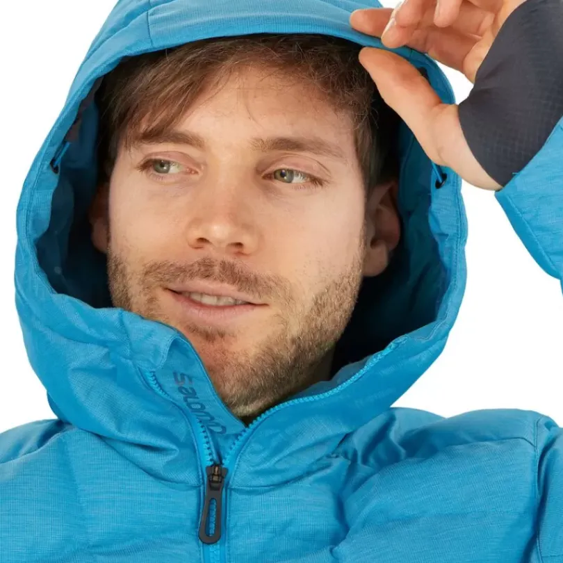 Clothing^Salomon Outlet – Snowshelter Jacket – Men'S Barrier Reef/Delphinium Blue/Heather|Black