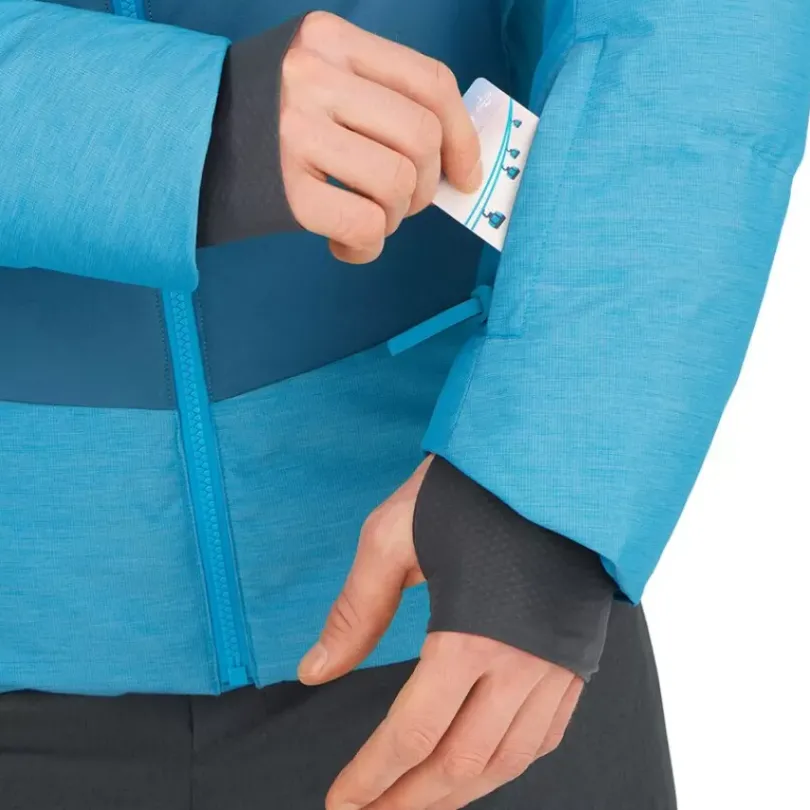 Clothing^Salomon Outlet – Snowshelter Jacket – Men'S Barrier Reef/Delphinium Blue/Heather|Black