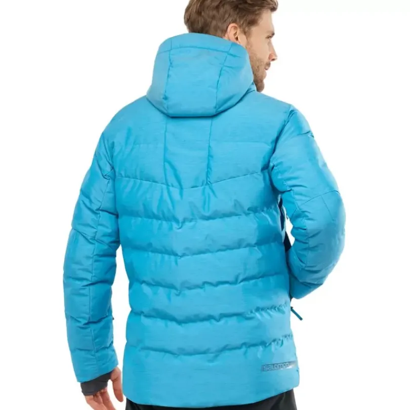 Clothing^Salomon Outlet – Snowshelter Jacket – Men'S Barrier Reef/Delphinium Blue/Heather|Black