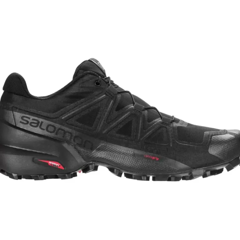 Footwear^Salomon Outlet – Speedcross 5 Wide Trail Running Shoe – Men'S Black/Black/Phantom|Grape Leaf/Black/Phantom