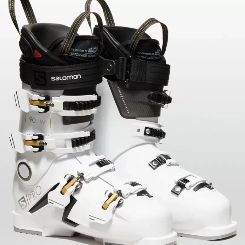 Alpine Skiing^Salomon Outlet – S/Pro 90 Chc Ski Boot – 2021 – Women'S White/Golden Glow Metallic/Black