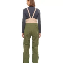 Clothing^Salomon Outlet – Stance 3 Layer Shell Bib Pant – Women'S Olive Night/Sirocco