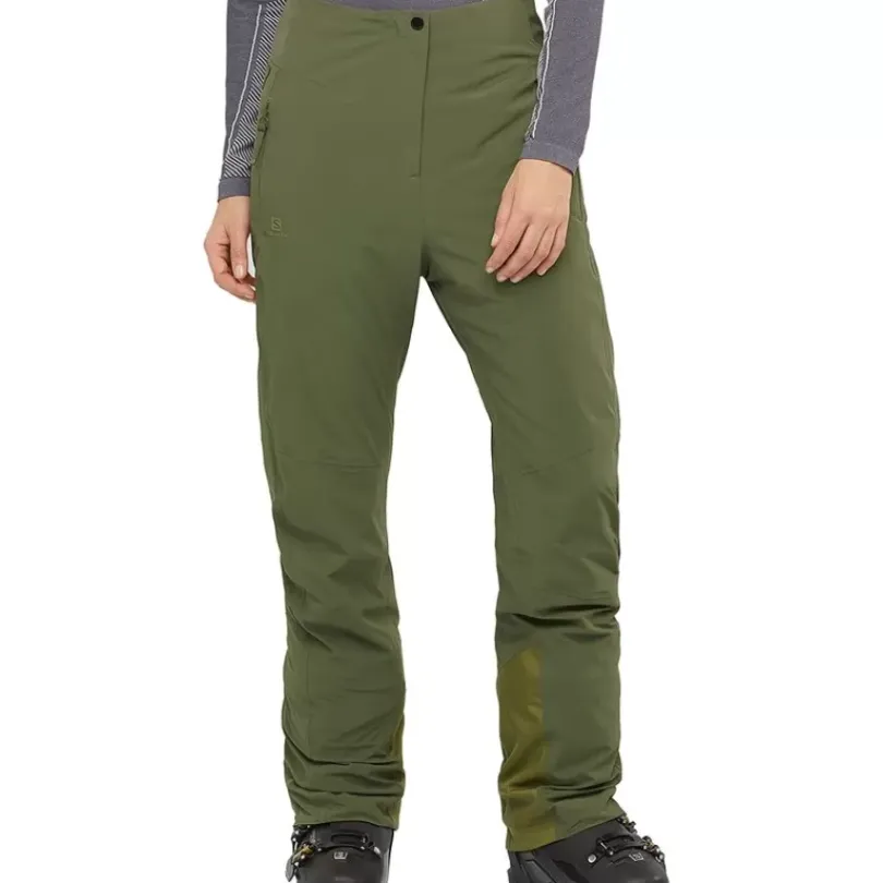 Clothing^Salomon Outlet – Warm Ambition Pant – Women'S Olive Night