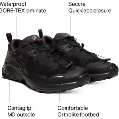 Footwear^Salomon Outlet – X Raise Gtx Hiking Shoe – Men'S Black/Black/Phantom