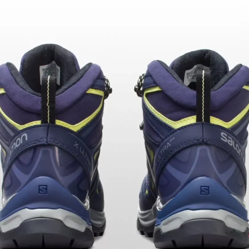 Footwear^Salomon Outlet – X Ultra 3 Mid Gtx Wide Hiking Boot – Women'S Crown Blue/Evening Blue/Sunny Lime