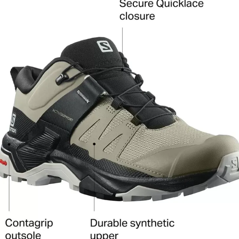 Footwear^Salomon Outlet – X Ultra 4 Hiking Shoe – Women'S Black/Quiet Shade/Sirocco|Vetiver/Black/Lunar Rock