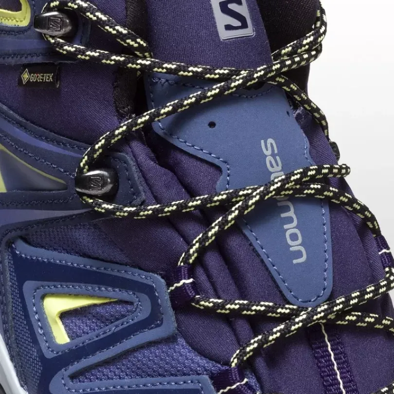 Footwear^Salomon Outlet – X Ultra 3 Mid Gtx Hiking Boot – Women'S Shadow/Castor Gray/Beach Glass|Crown Blue/Evening Blue/Sunny Lime