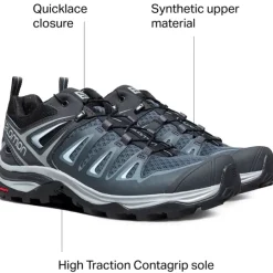 Footwear^Salomon Outlet – X Ultra 3 Hiking Shoe – Women'S Stormy Weather/Ebony/Cashmere Blue
