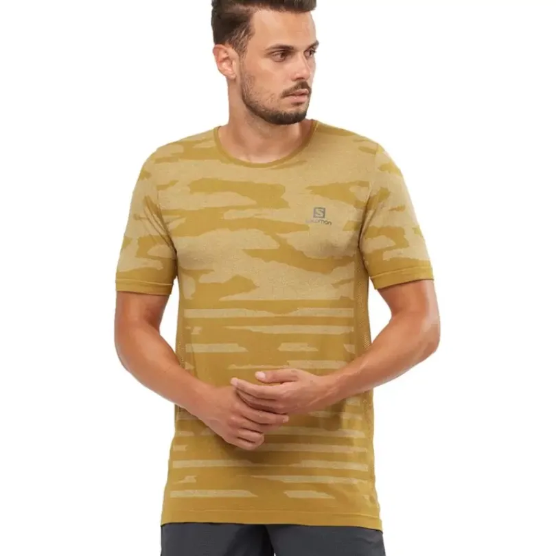 Clothing^Salomon Outlet – Xa Camo T-Shirt – Men'S Cumin