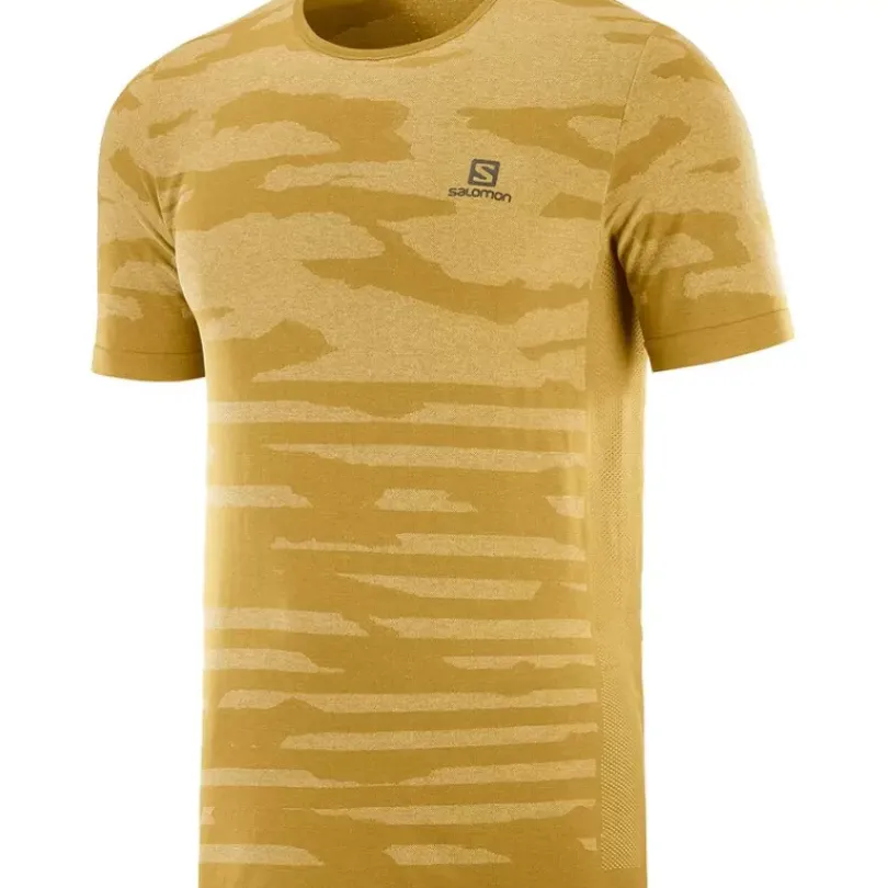 Clothing^Salomon Outlet – Xa Camo T-Shirt – Men'S Cumin